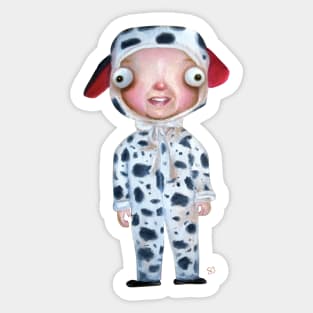 the one in the cow suit Sticker